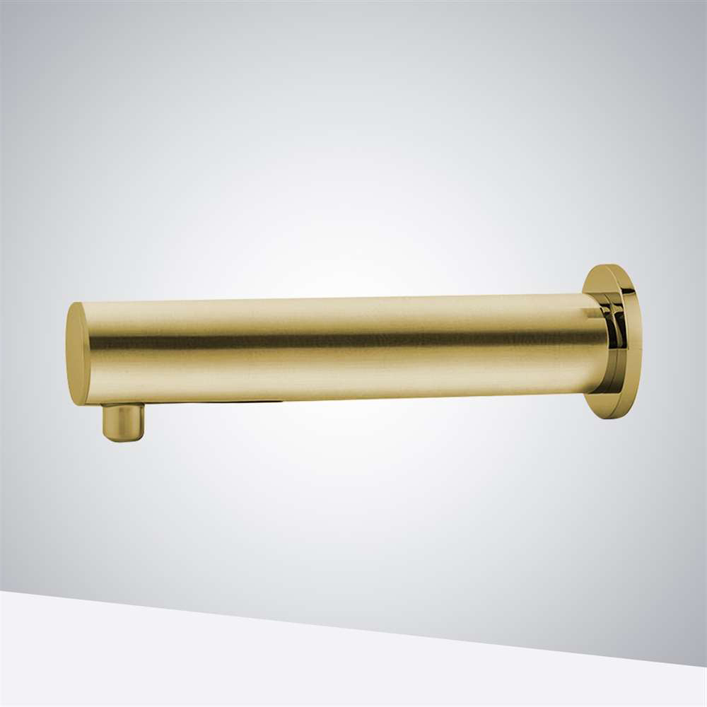 BathSelect Brushed Gold Wall Mount Commercial Automatic Soap Dispenser